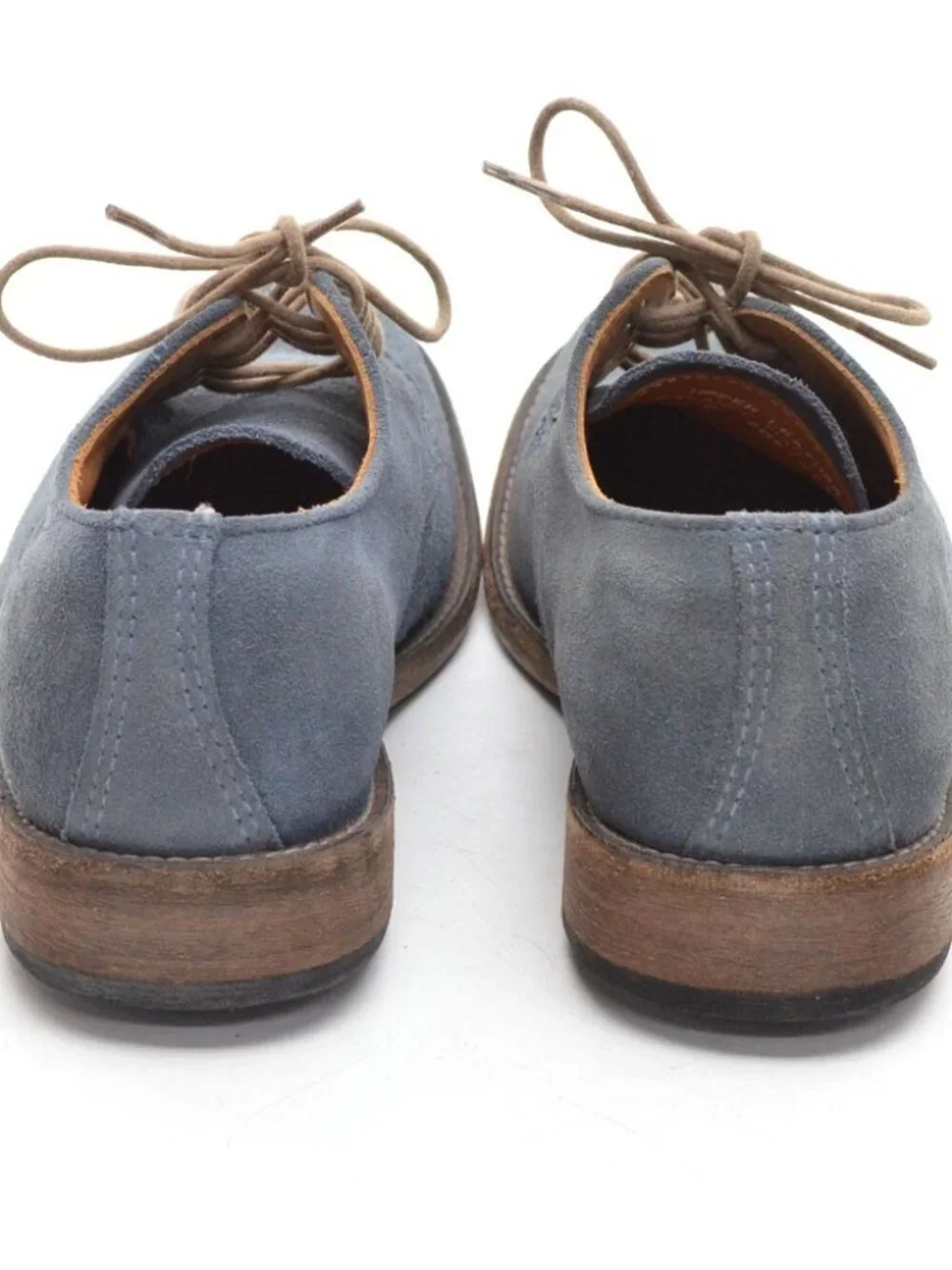 Men Vintage Shoe Company Henry Jeans Blue Oxfords 8 New